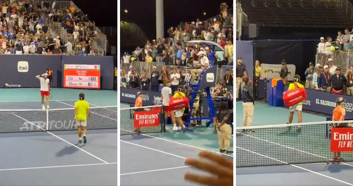 Nicolás Jarry provocó el show de Thiago Seyboth Wild en Miami.