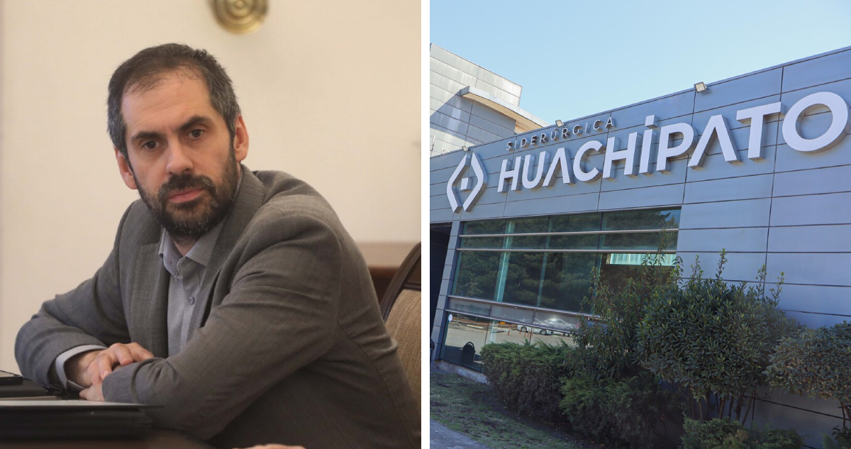 Izquiera: Nicolás Grau Derecha: Frontis de Huachipato