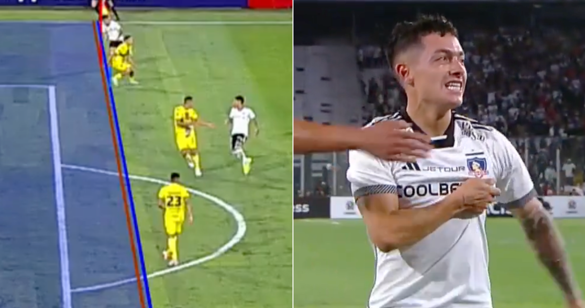 El offside milimétrico de Zavala que impidió el tercero de Colo Colo.
