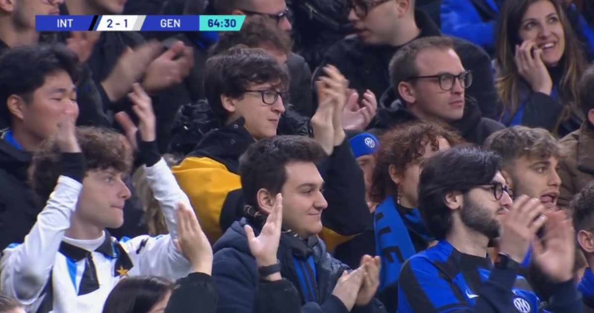 ovación de los hinchas de Inter para Alexis Sánchez