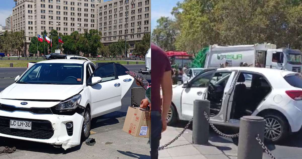 Con tres detenidos y auto chocado culmina persecución policial en Santiago
