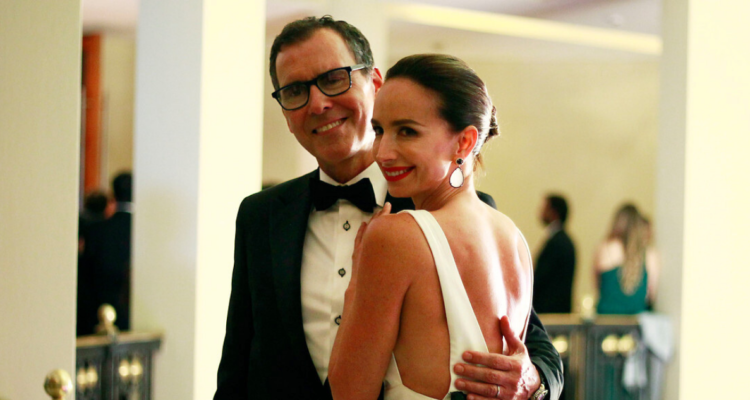 María José Prieto junto a su marido, Cristián Campos