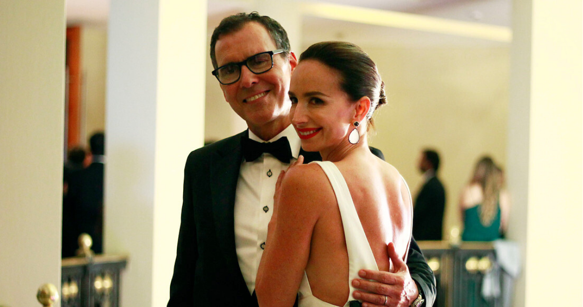 María José Prieto junto a su marido, Cristián Campos