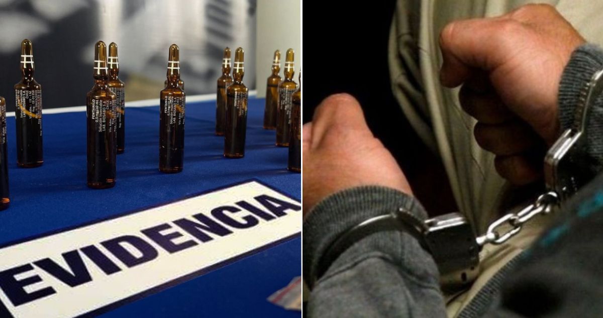 Decretan prisión preventiva para sujeto sorprendido con 22 ampollas rotuladas como fentanilo en Lota