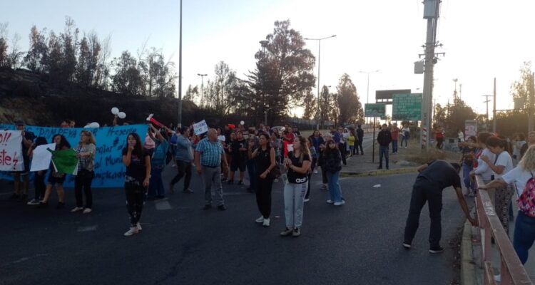Protesta de damnificados en El Olivar