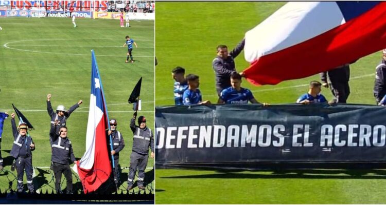 Protesta de Huachipato ante Universidad Católica