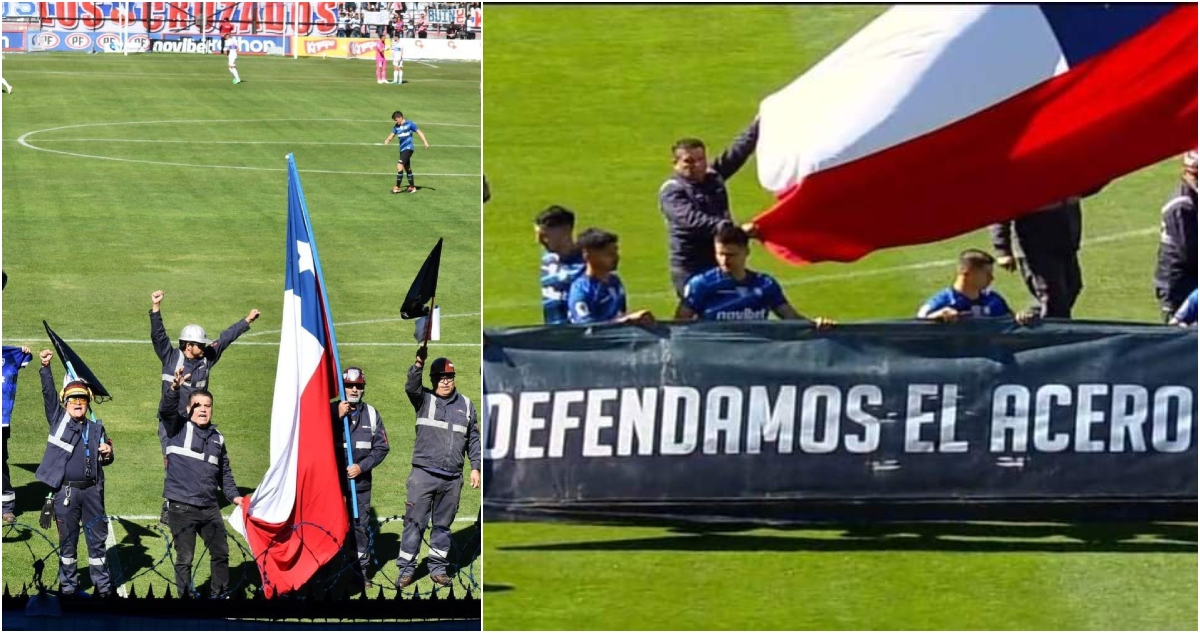 Protesta de Huachipato ante Universidad Católica