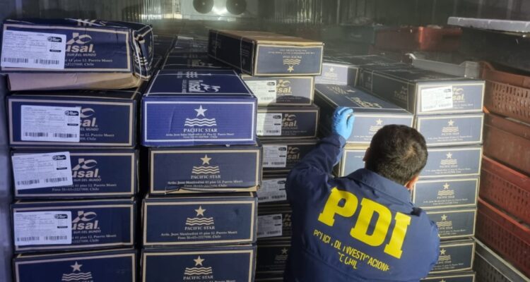 Robo de salmón en San Antonio