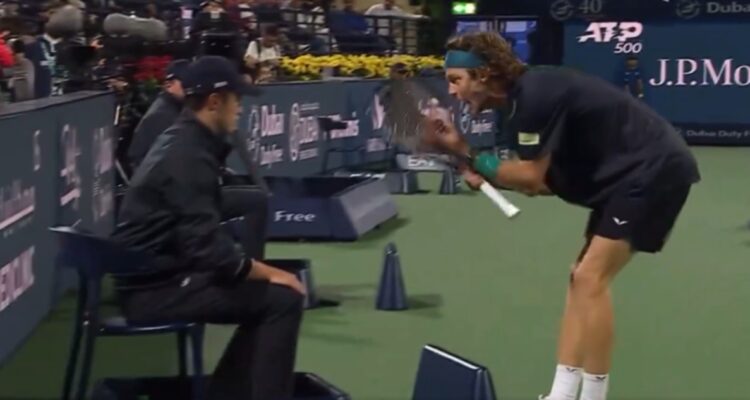 El ‘show’ de Rublev en Dubai
