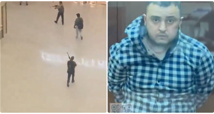 Momento del ataque (i) | Uno de los detenidos en el tribunal (d)