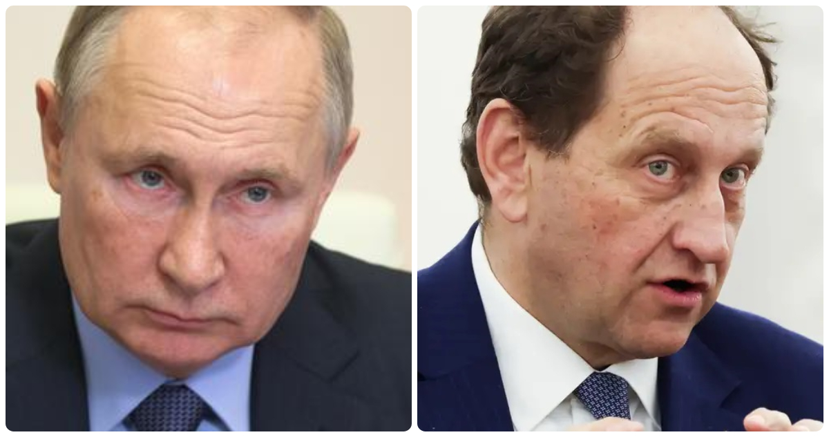 El presidente ruso, Vladimir Putin, y el embajador alemán en Rusia, Alexander Lambsdorff