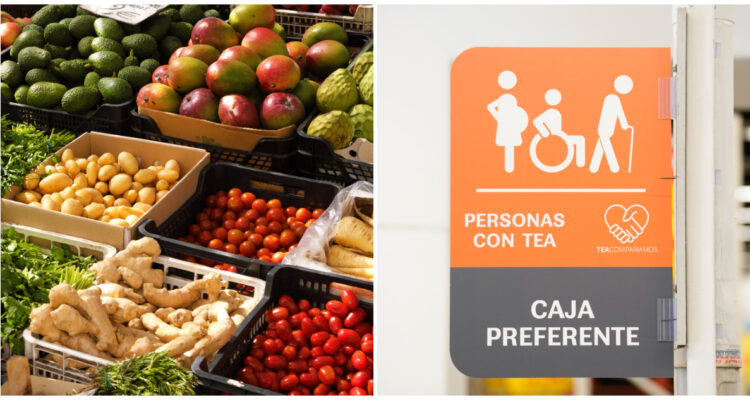 Supermercado habilita horario especial para personas con TEA