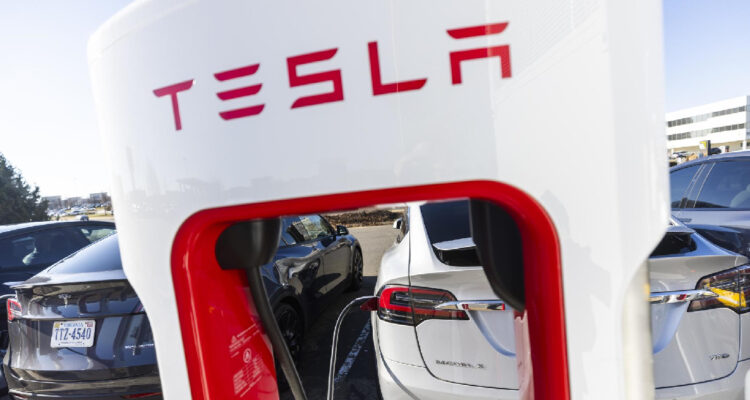 un supercargador de Tesla