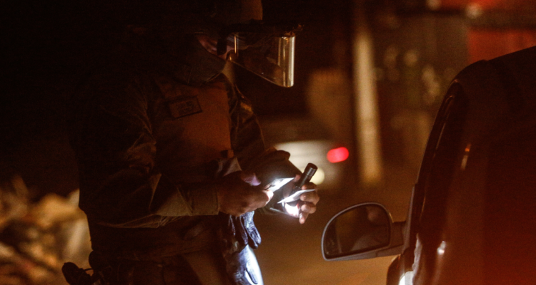 Imagen de toque de queda en región de Valparaíso