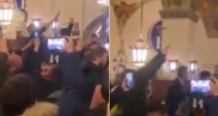 Ultras de Lazio entonan cánticos fascistas en su visita a Alemania por Champions.