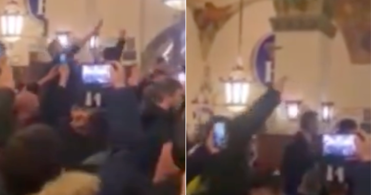 Ultras de Lazio entonan cánticos fascistas en su visita a Alemania por Champions.