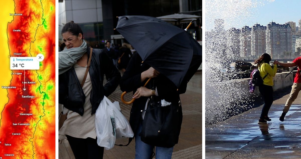 El veroño llega con lluvias, altas temperaturas, un ciclón con rachas de vientos de hasta 100 km/h según el pronóstico del tiempo.
