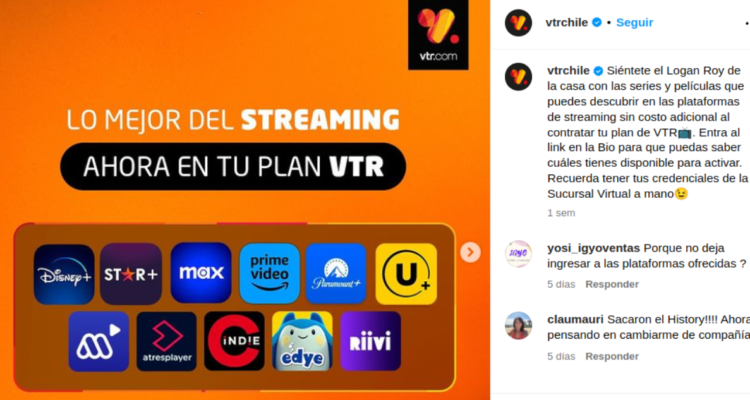 “Si eres VTR ya lo tienes”: Sernac oficia a la empresa por una eventual publicidad engañosa