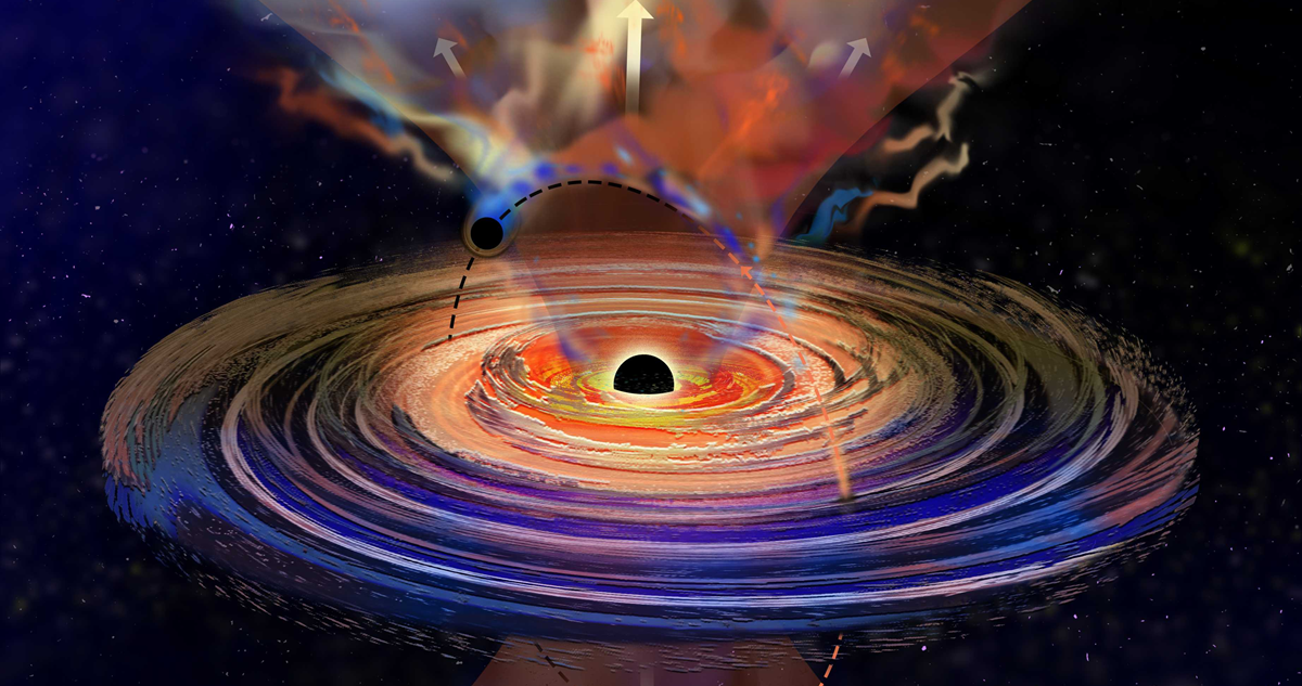 Astrónomos creen haber descubierto un pequeño agujero negro que libera periódicamente gas al estilo de ‘ataques de hipo’.