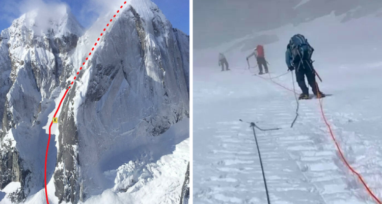 El pasado jueves una escaladora murió y otra sobrevivió a una caída de 304 metros de altura mientras ascendían en una montaña en el Parque Nacional Denali en Alaska.