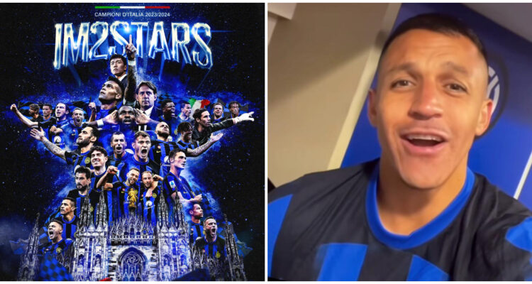 Alexis Sánchez festejo Inter