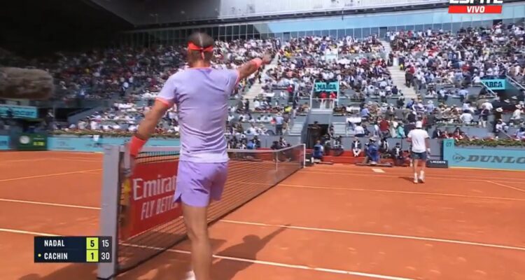 Rafael Nadal tuvo noble gesto con hincha en el Masters de Madrid.