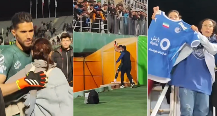 El arquero iraní fue suspendido por abrazar a una mujer.