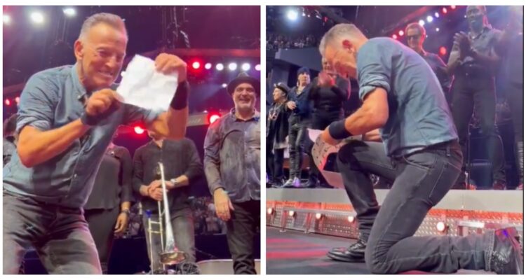 Bruce Springsteen firma justificativo escolar de fan que falto a clases para ir a concierto