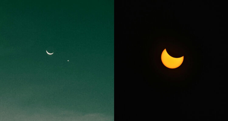 El calendario astronómico de abril de 2024 trae un eclipse solar total y a Venus junto a la Luna