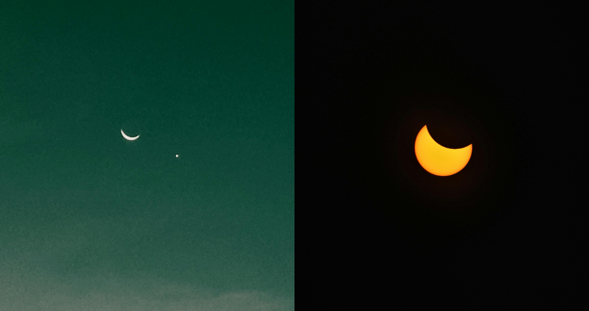 El calendario astronómico de abril de 2024 trae un eclipse solar total y a Venus junto a la Luna