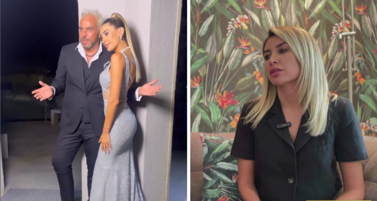 Camila Andrade junto a Francisco Kaminski y en entrevista