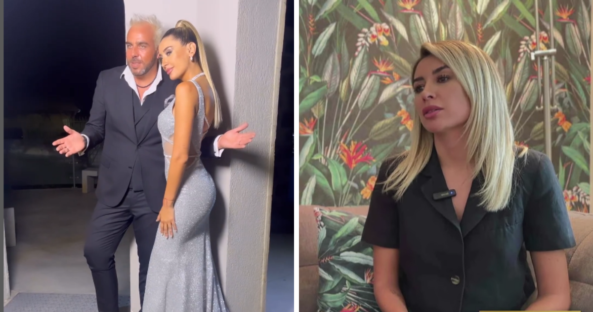 Camila Andrade junto a Francisco Kaminski y en entrevista