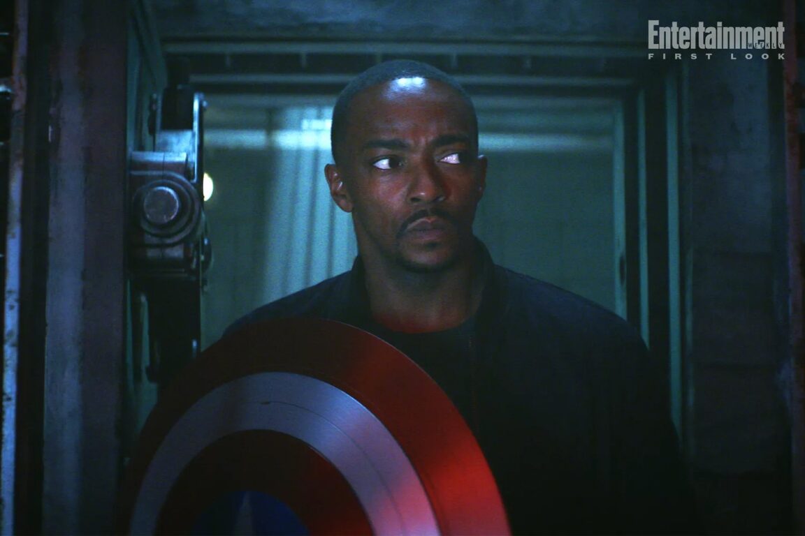 Anthony Mackie como Sam Wilson, en Captain America: Brave New World.
