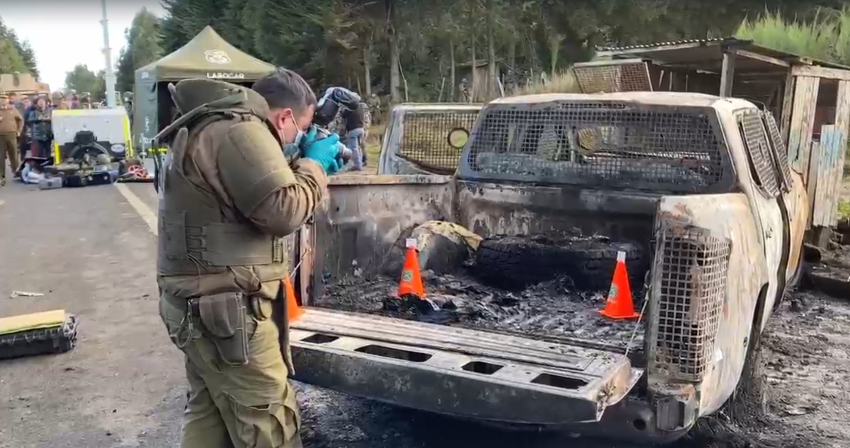 Carabineros asesinados y calcinados en Cañete