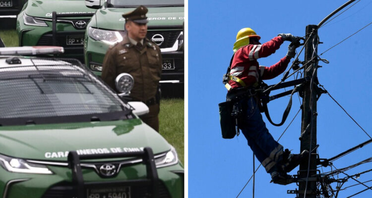 imagen contexto de carabineros y robo de cables