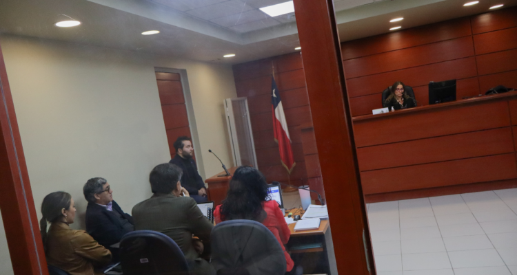 Audiencia en que se rechazó prisión preventiva para acusados por arista Fundación en Ti