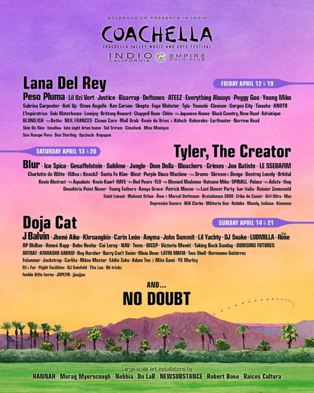 Coachella 2024: ¿Dónde ver el festival? ¿Quiénes se presentan? ¿Cuándo es el regreso de No Doubt?