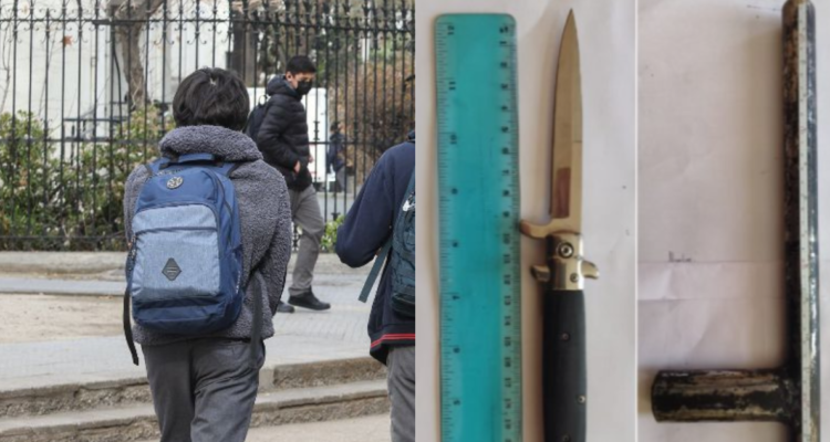 Arresto domiciliario para estudiante que portaba escopeta, munición y cuchillo en colegio de Valdivia