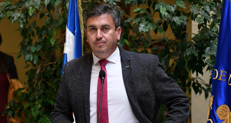 Imagen de Mauricio Ojeda por su declaración en Fiscalía