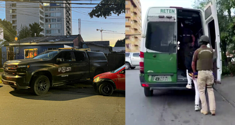 Desbaratan a banda de extranjeros que comercializaba drogas en Concepción: tenían armamento