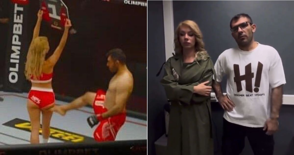 Luchador iraní y sus insólitas disculpas a la mujer modelo que golpeó en el ring