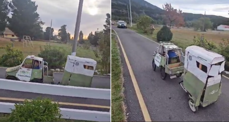 ¡Cuidado! exceso de ternura: niño construyó su propia patrulla para salir a pasear en Antuco