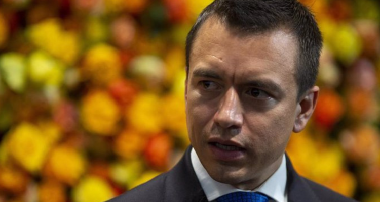 El presidente ecuatoriano, Daniel Noboa