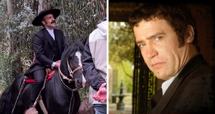 Mega libera las primeras imágenes de Gabriel Cañas como “El señor de la Querencia” en remake de TVN