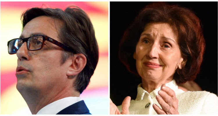 Stevo Pendarovski y Gordana Siljanovska-Davkova