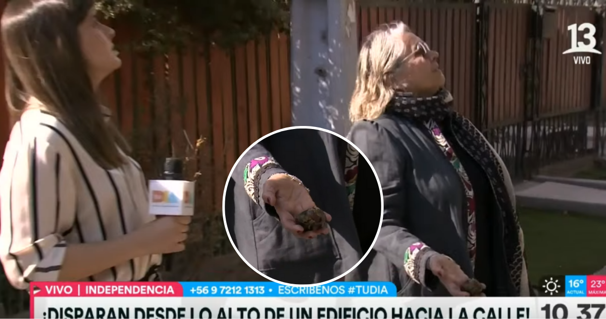 Equipo de Canal 13 acusó amedrentación en pleno despacho: les lanzaron proyectil desde altura