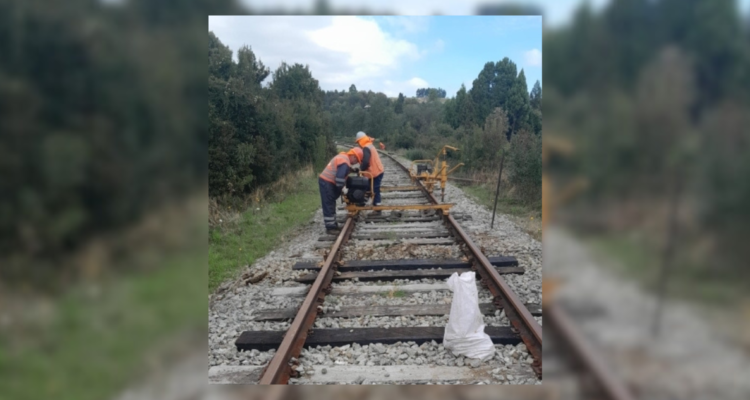 Un 60% de avance presentan obras en vías férreas del tramo Puerto Montt – Llanquihue