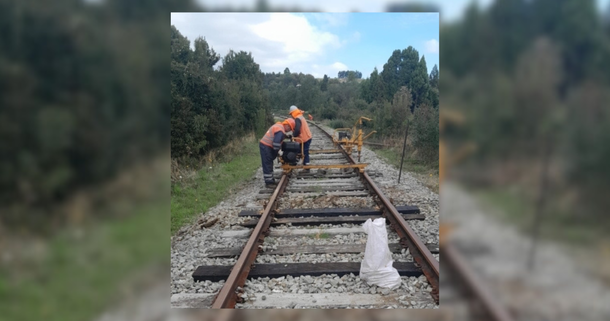 Un 60% de avance presentan obras en vías férreas del tramo Puerto Montt – Llanquihue