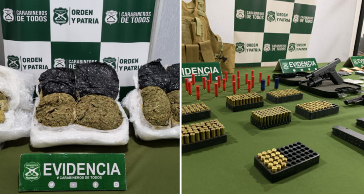 Detienen a 6 personas en operativos policiales en provincia de Bío Bío e incautan 11 kilos de drogas