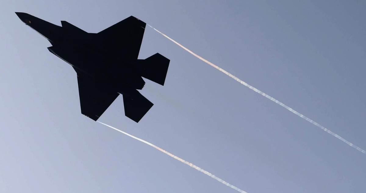 Avión de Israel por decisión de Estados Unidos respecto a Irán